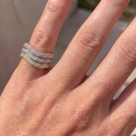 Load image into Gallery viewer, Trio Waves Diamond Pinky Ring