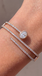Load image into Gallery viewer, Luxury edit Fancy Shape Statement Bangle
