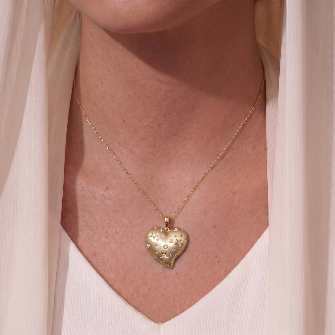 Nova Heart Diamond Necklace
