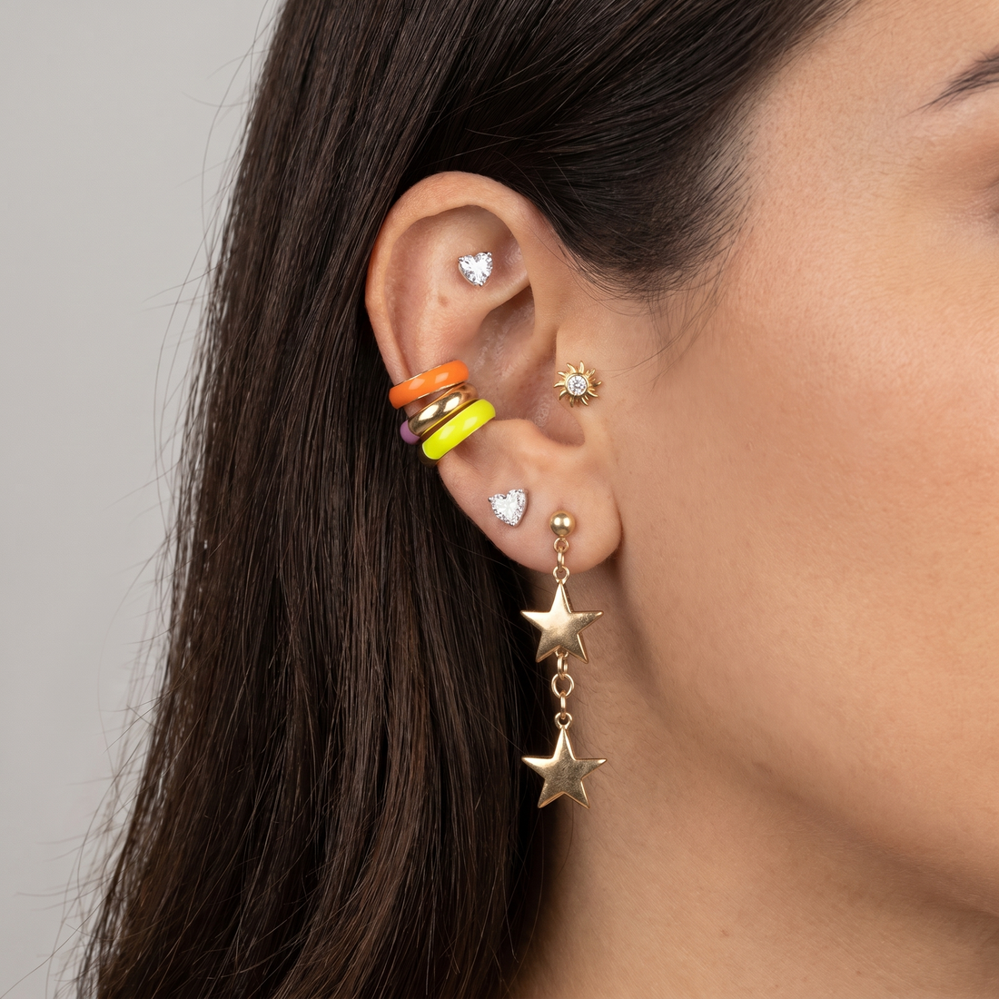 Flip & Stack Enamel Earcuffs