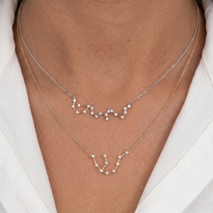 Zodiac Constellation Diamond Necklace