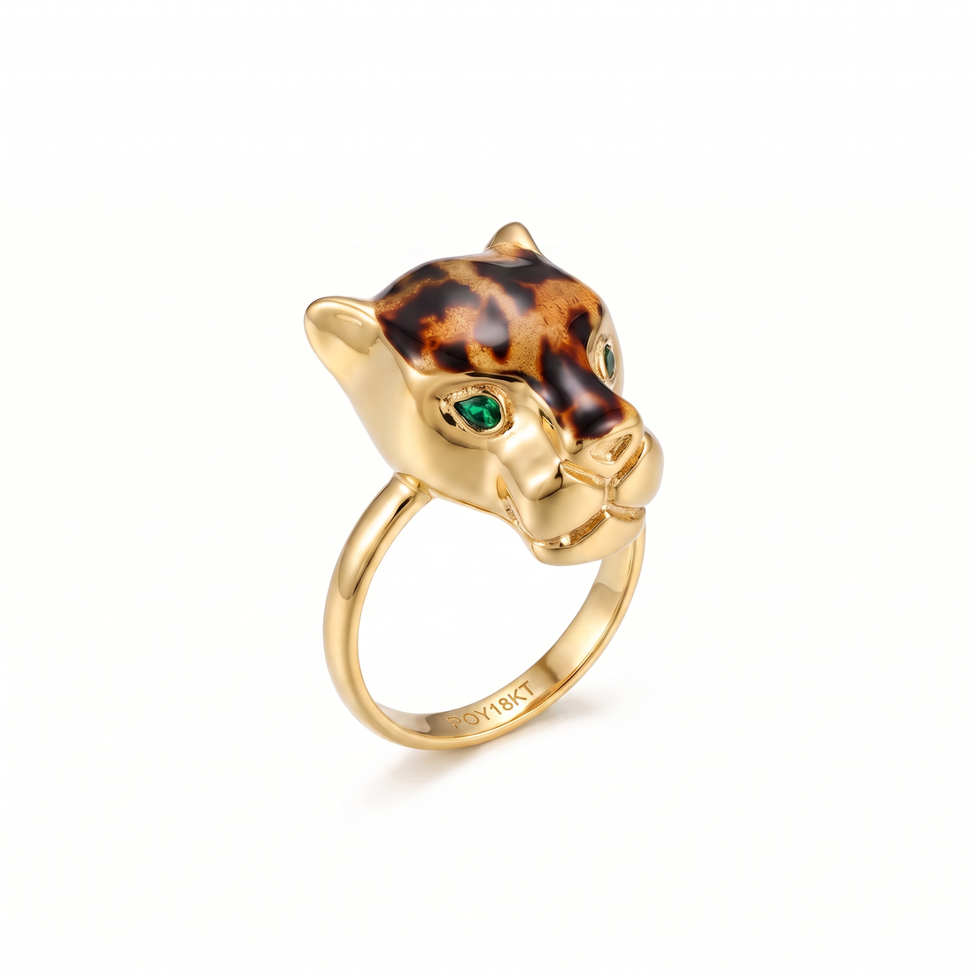 Leopard Gold Rings