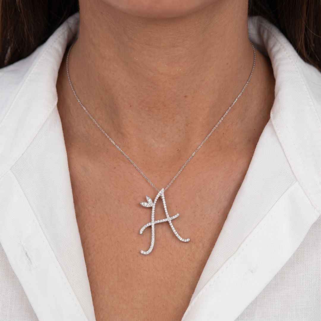 Iconic Initial Diamond Necklace