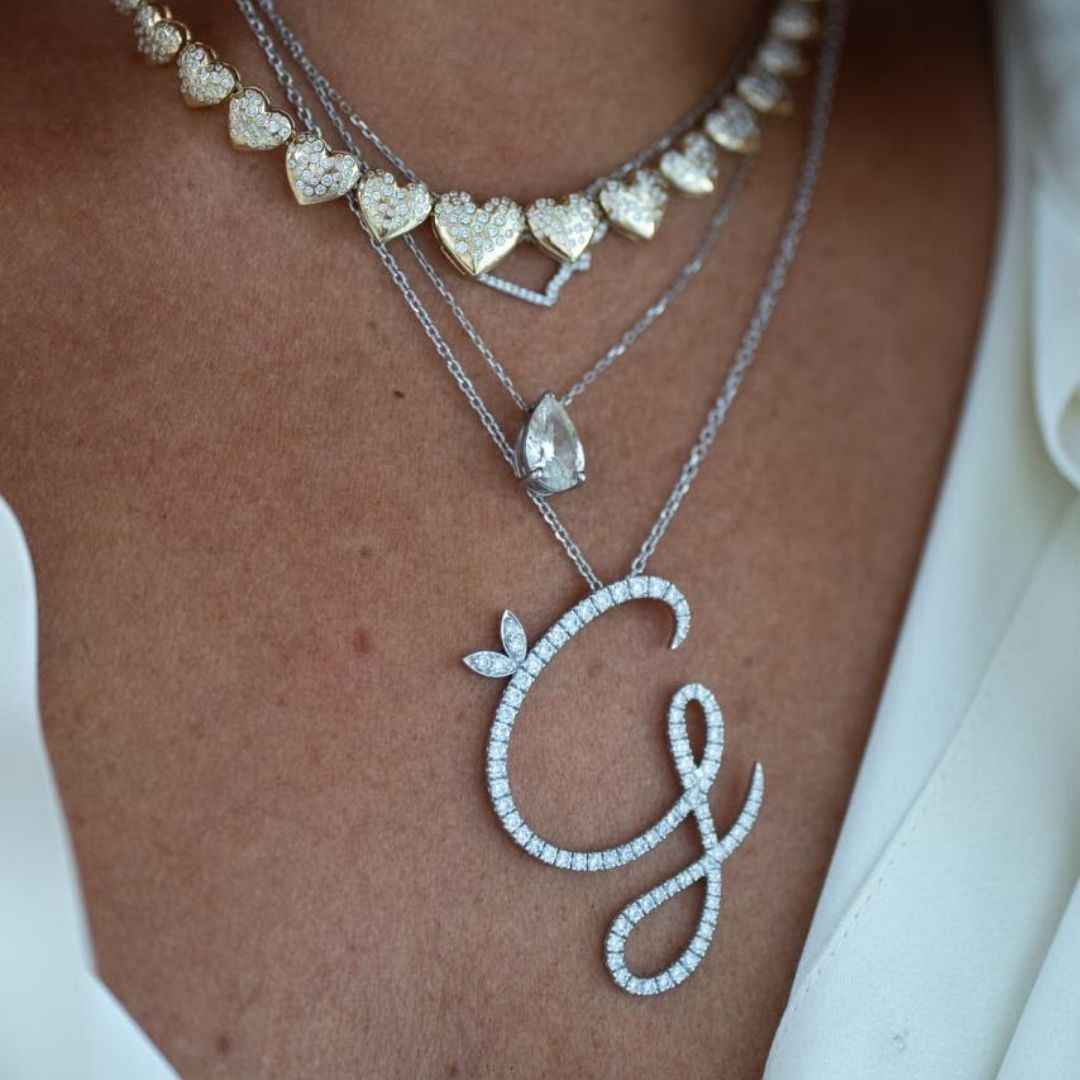 Iconic Initial Diamond Necklace