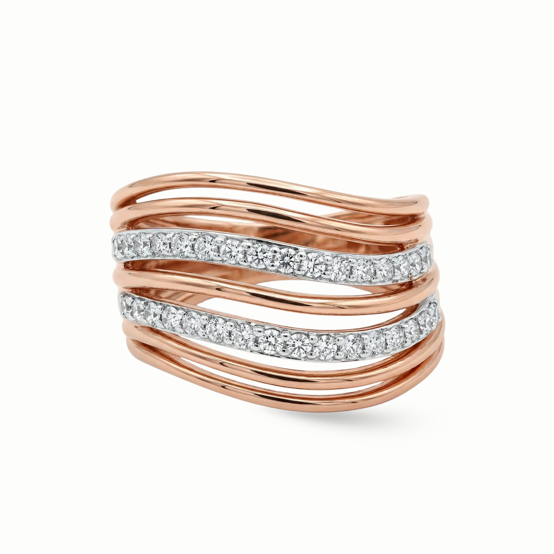 Interwoven Diamond Ring