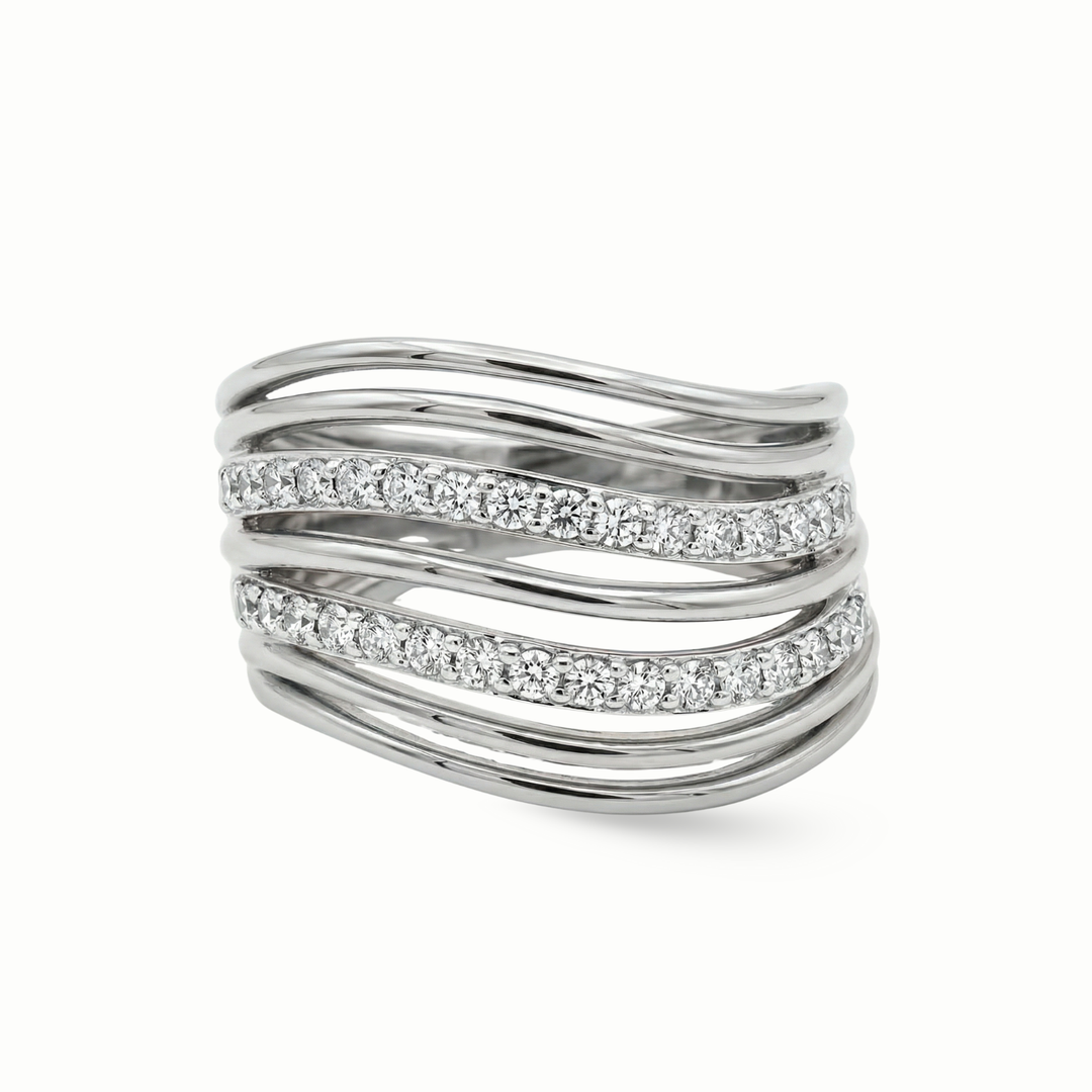 Interwoven Diamond Ring