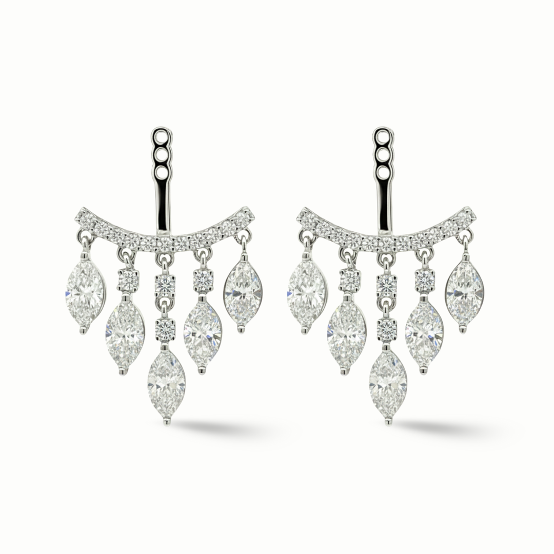 Marquise Diamond Earring Jacket