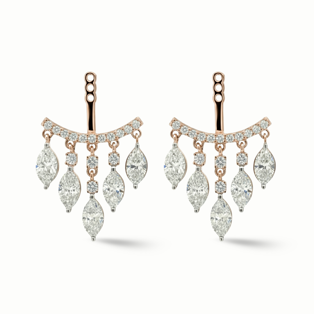 Marquise Diamond Earring Jacket