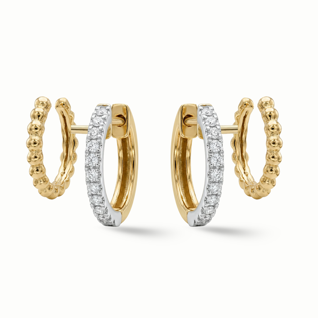 Illusion Diamond Huggies