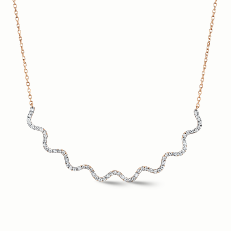 Wave Tennis Necklace