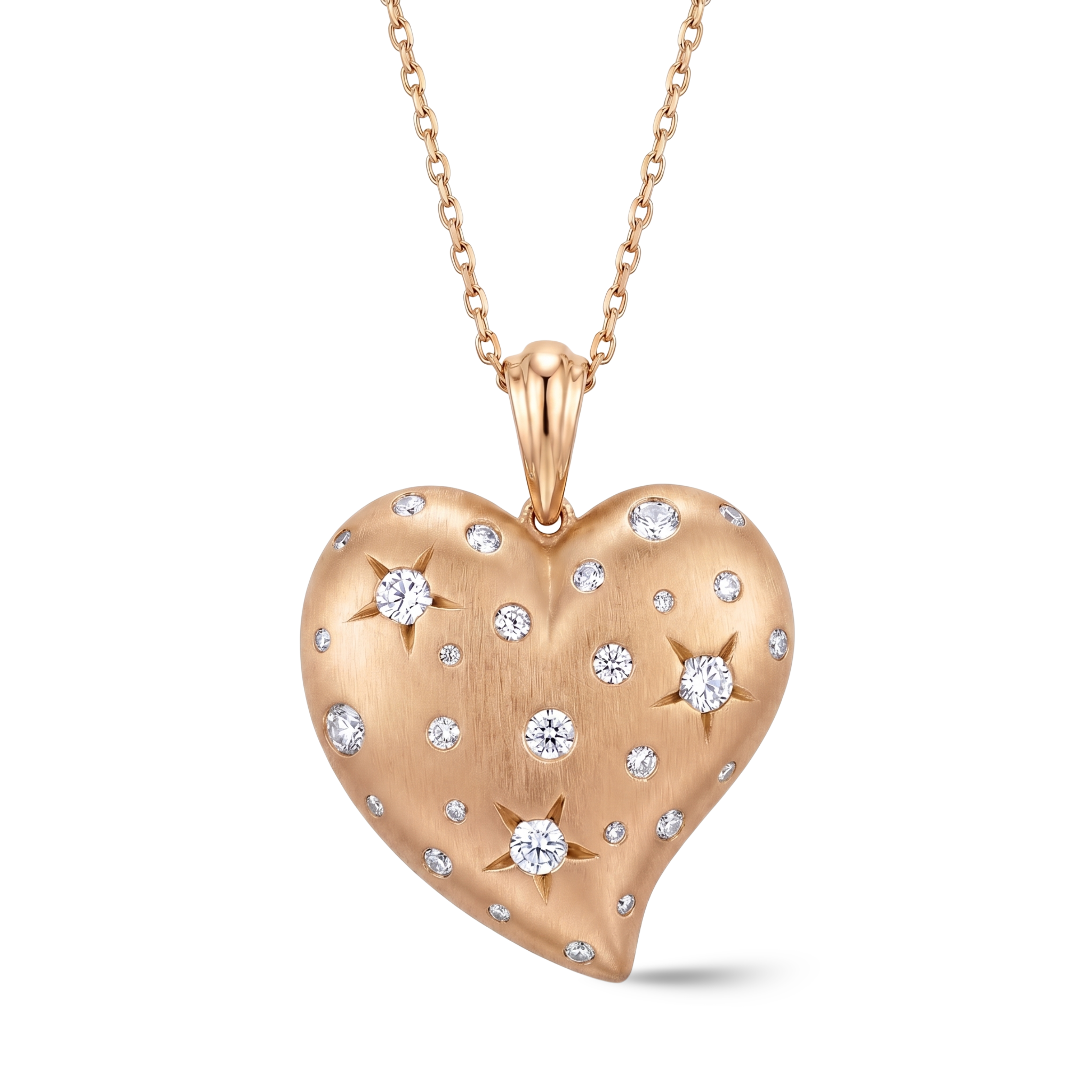 Nova Heart Diamond Necklace