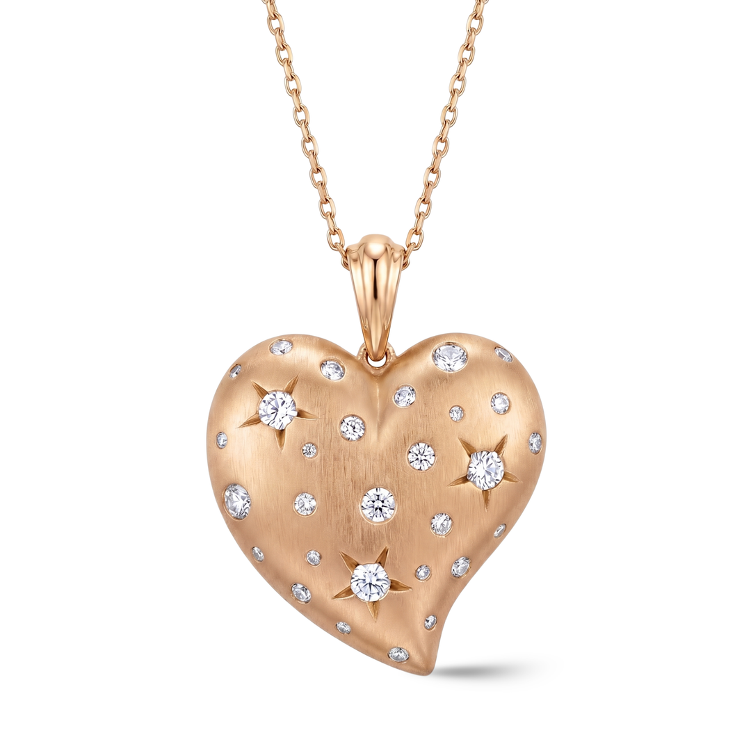 Nova Heart Diamond Necklace
