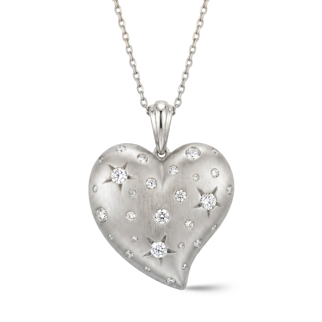 Nova Heart Diamond Necklace