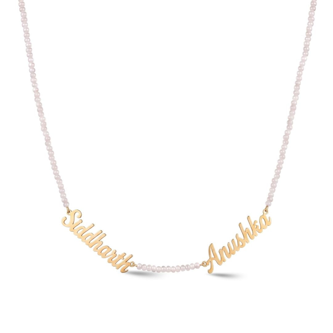 Lumiére Pearl Name Necklace