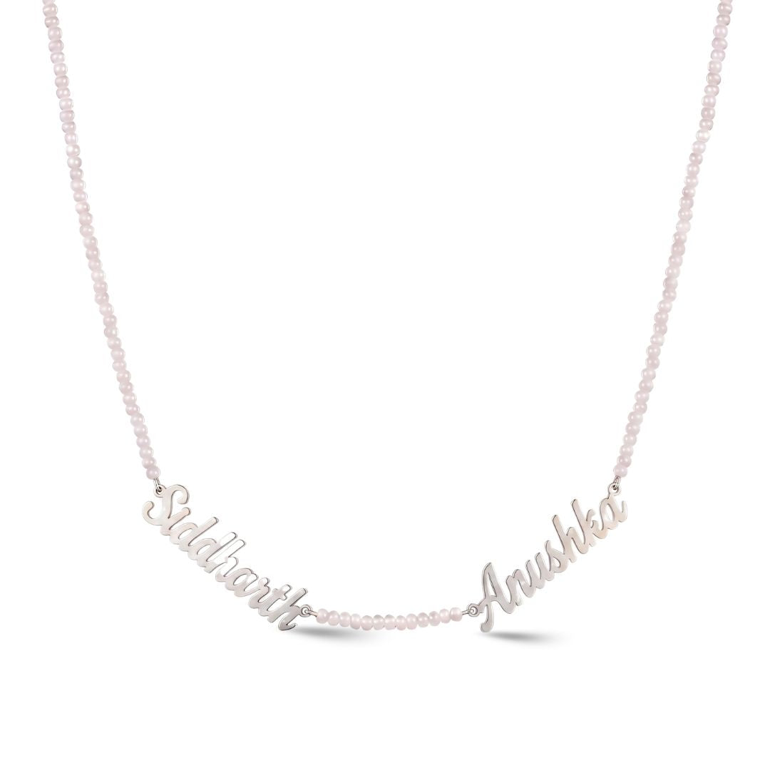 Lumiére Pearl Name Necklace