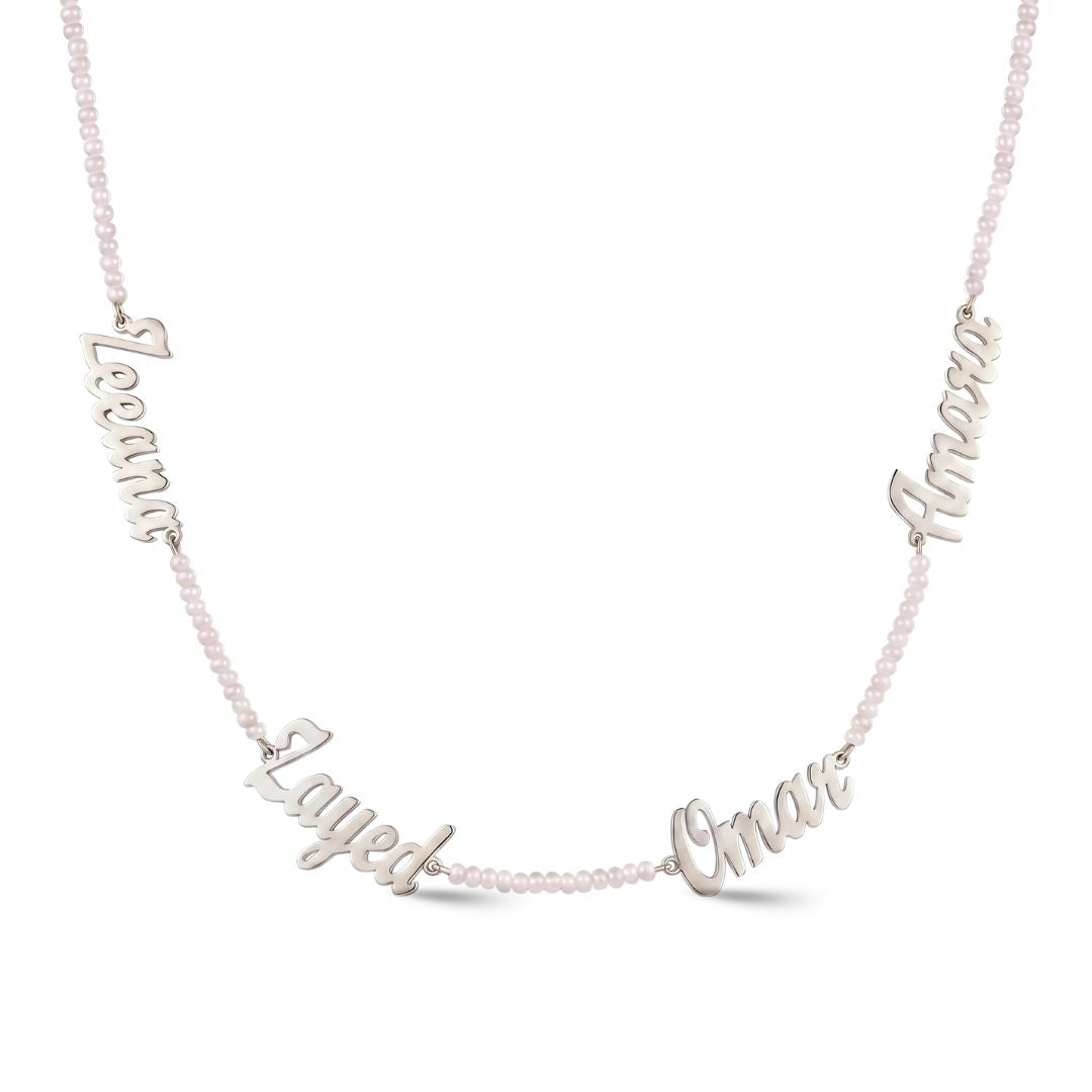 Lumiére Pearl Name Necklace