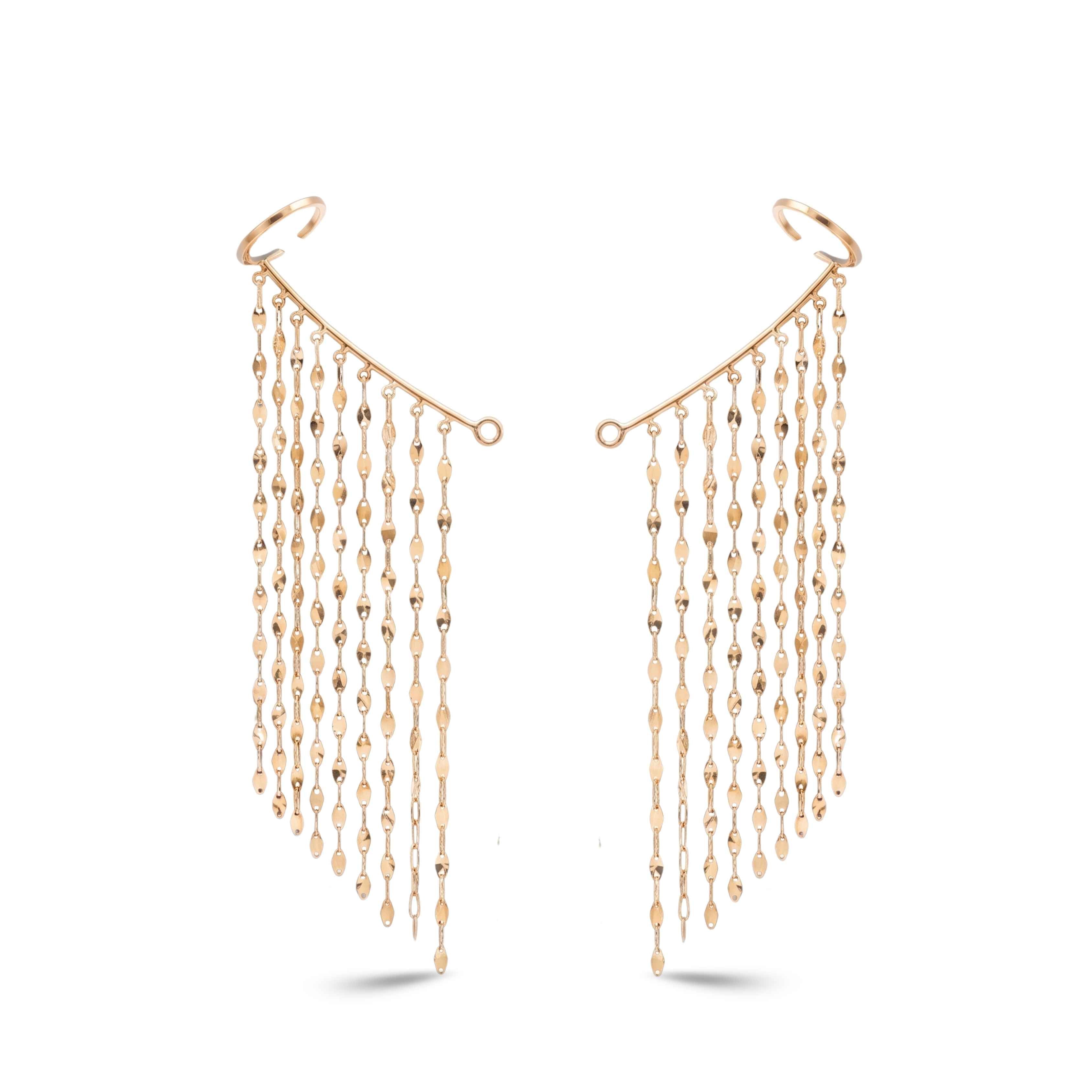 Golden Waterfall Earrings