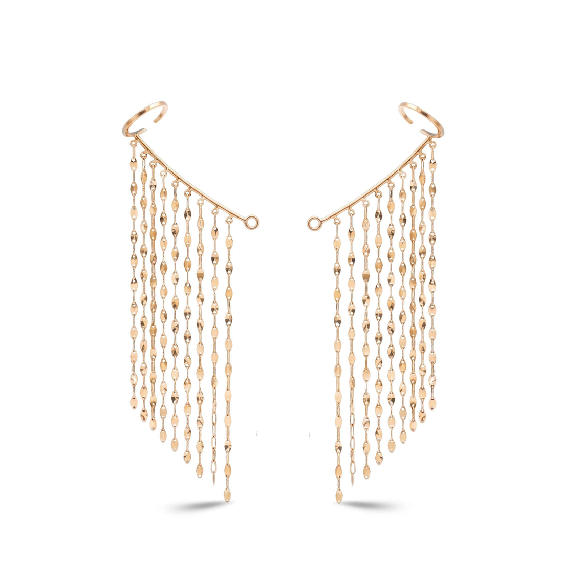 Golden Waterfall Earrings