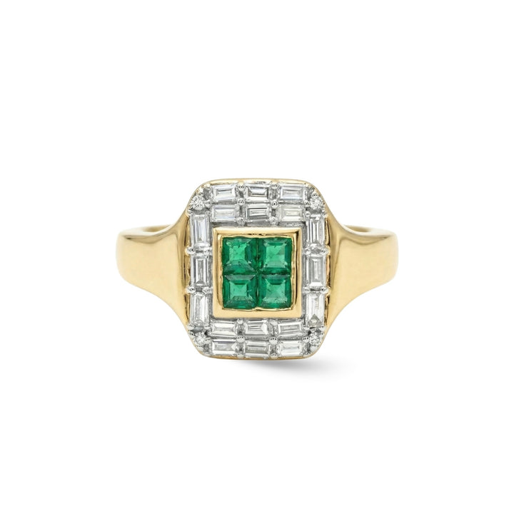 Art Deco Gemstone Pinky Ring