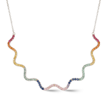 Load image into Gallery viewer, Wave Tennis Necklace