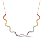 Load image into Gallery viewer, Wave Tennis Necklace