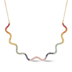 Load image into Gallery viewer, Wave Tennis Necklace