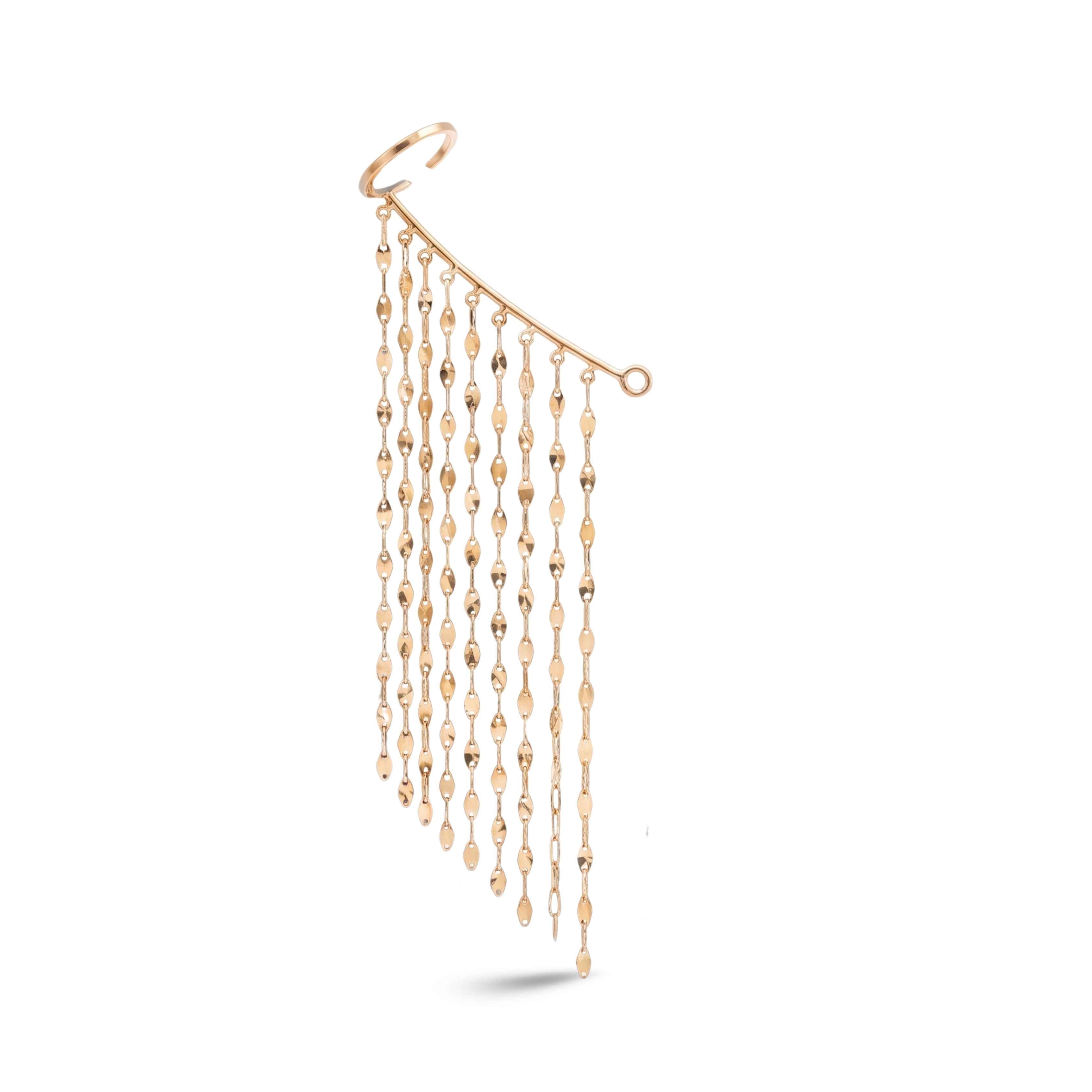 Golden Waterfall Earrings