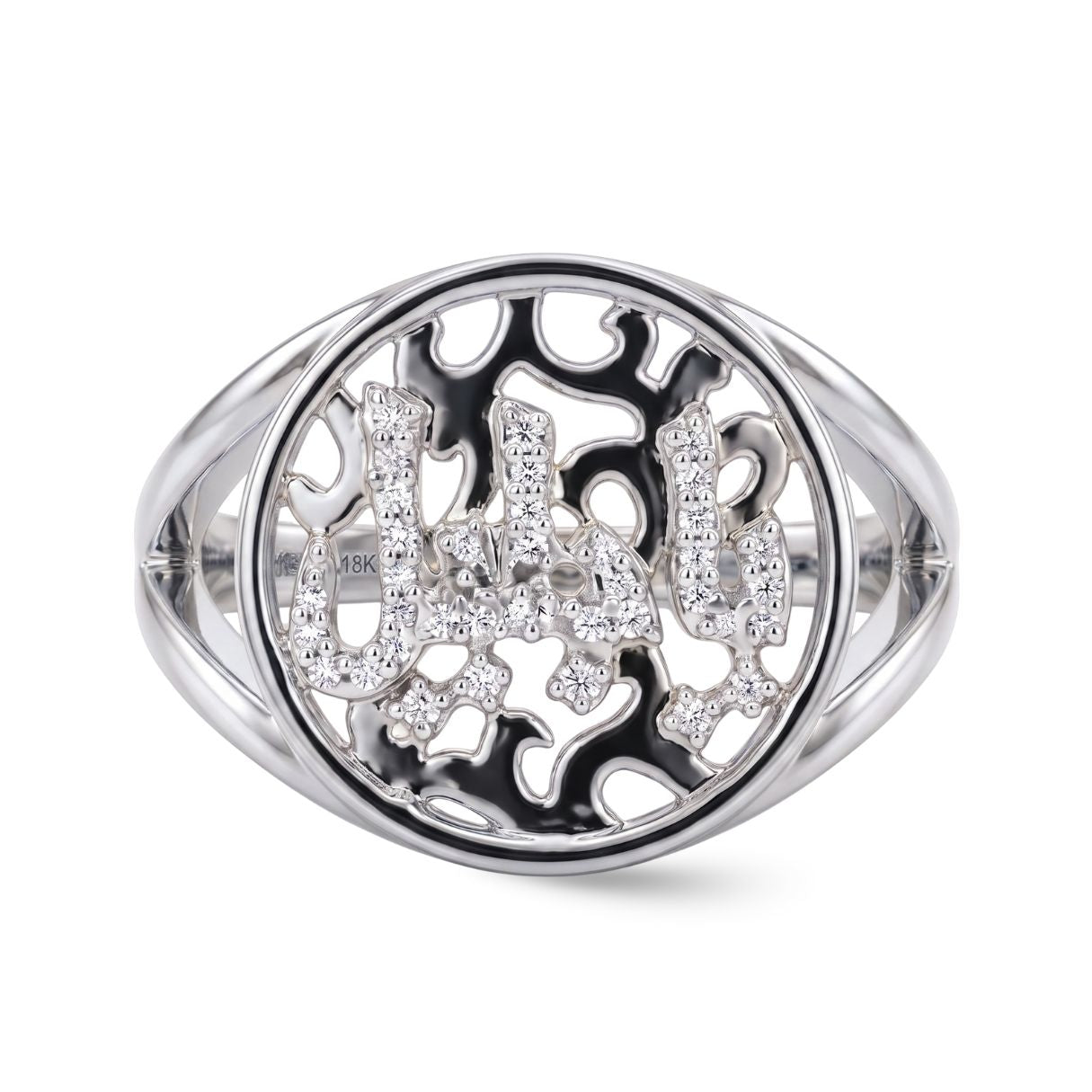 Amara Calligraphy Gold Pinky Ring