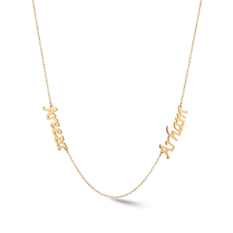 Zeeana Two Name Necklace