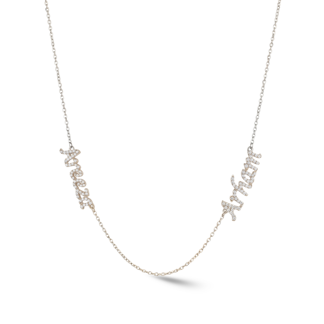 Zeeana Two Name Necklace
