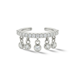 Load image into Gallery viewer, Timeless essentials Dangling Diamond Ear Cuff