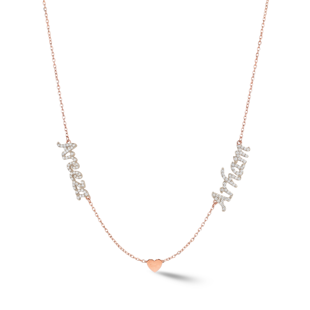 Zeeana Two Name Necklace