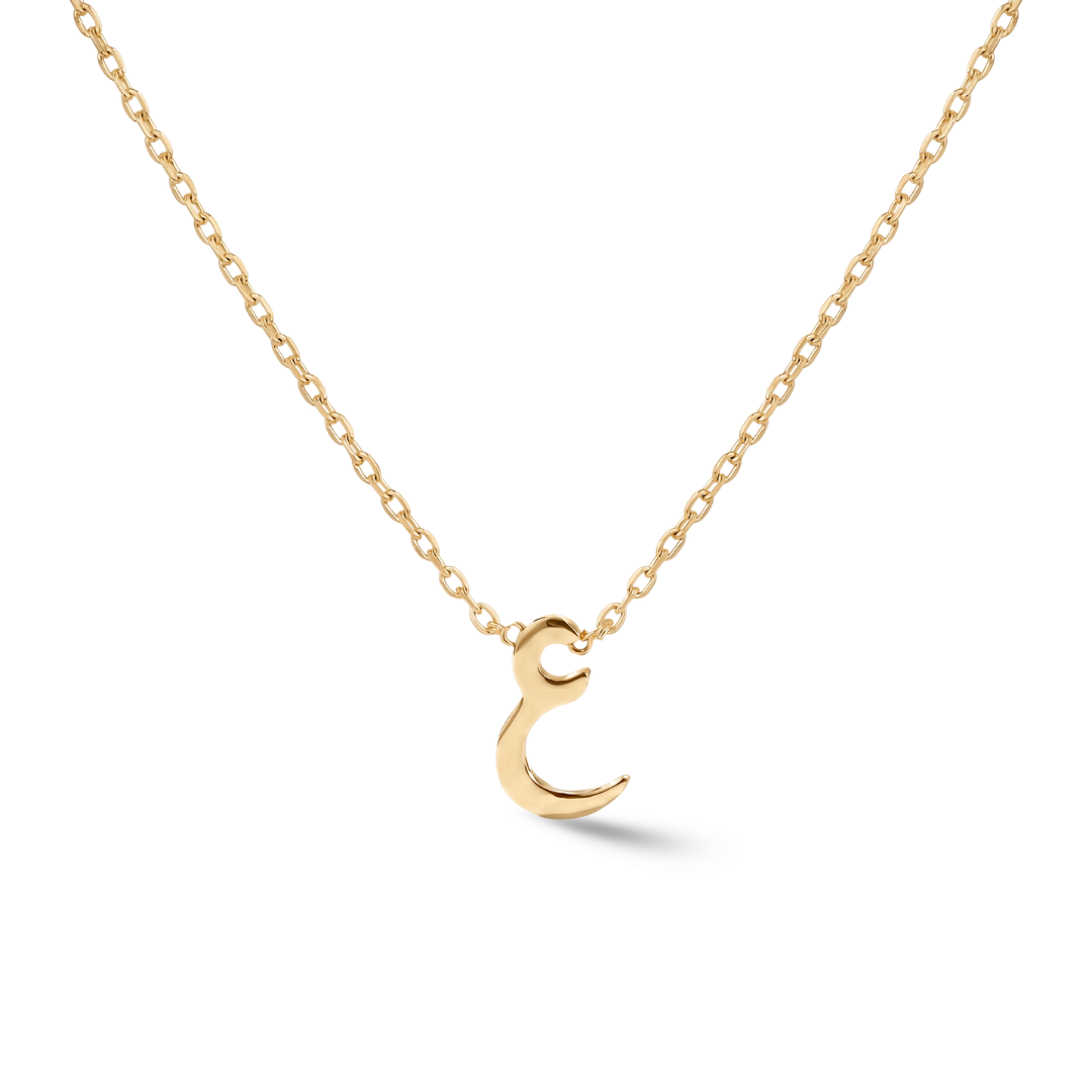 Zeeana Diamond Alphabet Necklace