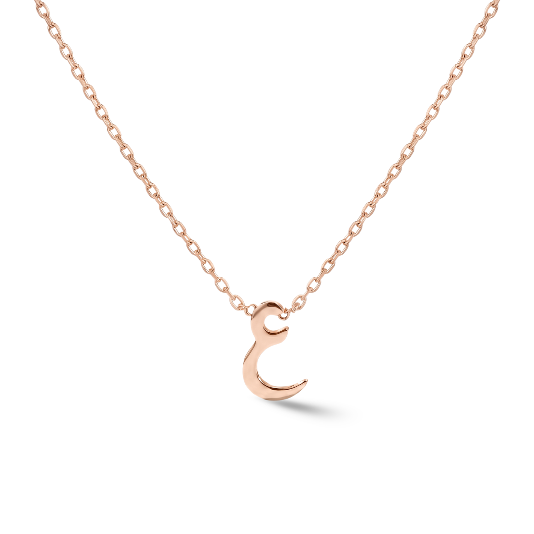 Zeeana Diamond Alphabet Necklace