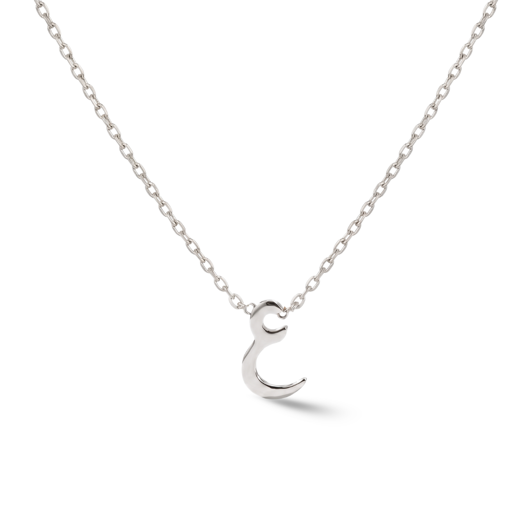 Zeeana Diamond Alphabet Necklace