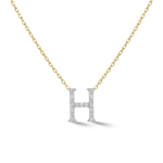 Load image into Gallery viewer, Zeeana Diamond Alphabet Necklace