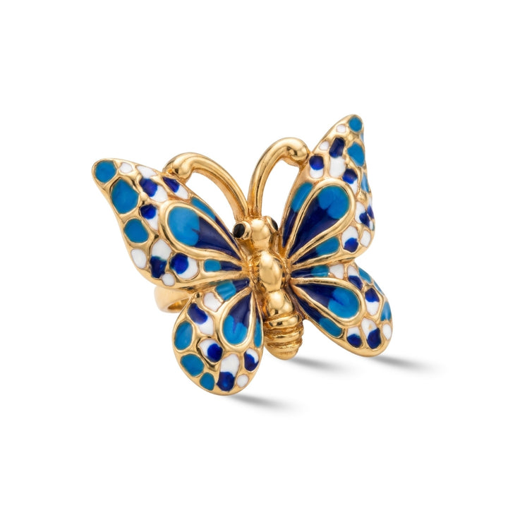 Royal Blue Butterfly Ring