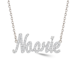 Load image into Gallery viewer, Zeeana Diamond Name Necklace