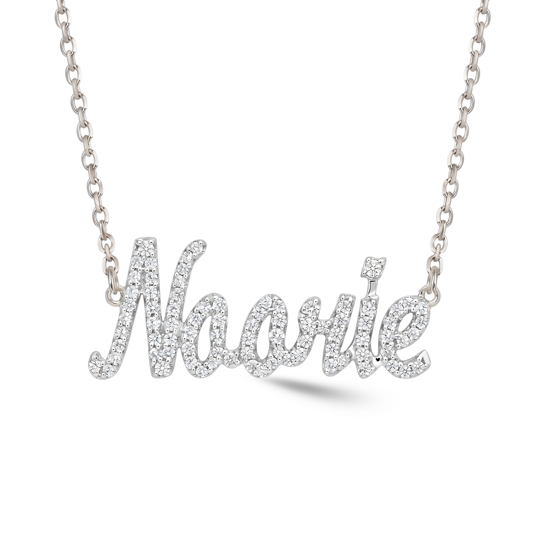 Zeeana Diamond Name Necklace
