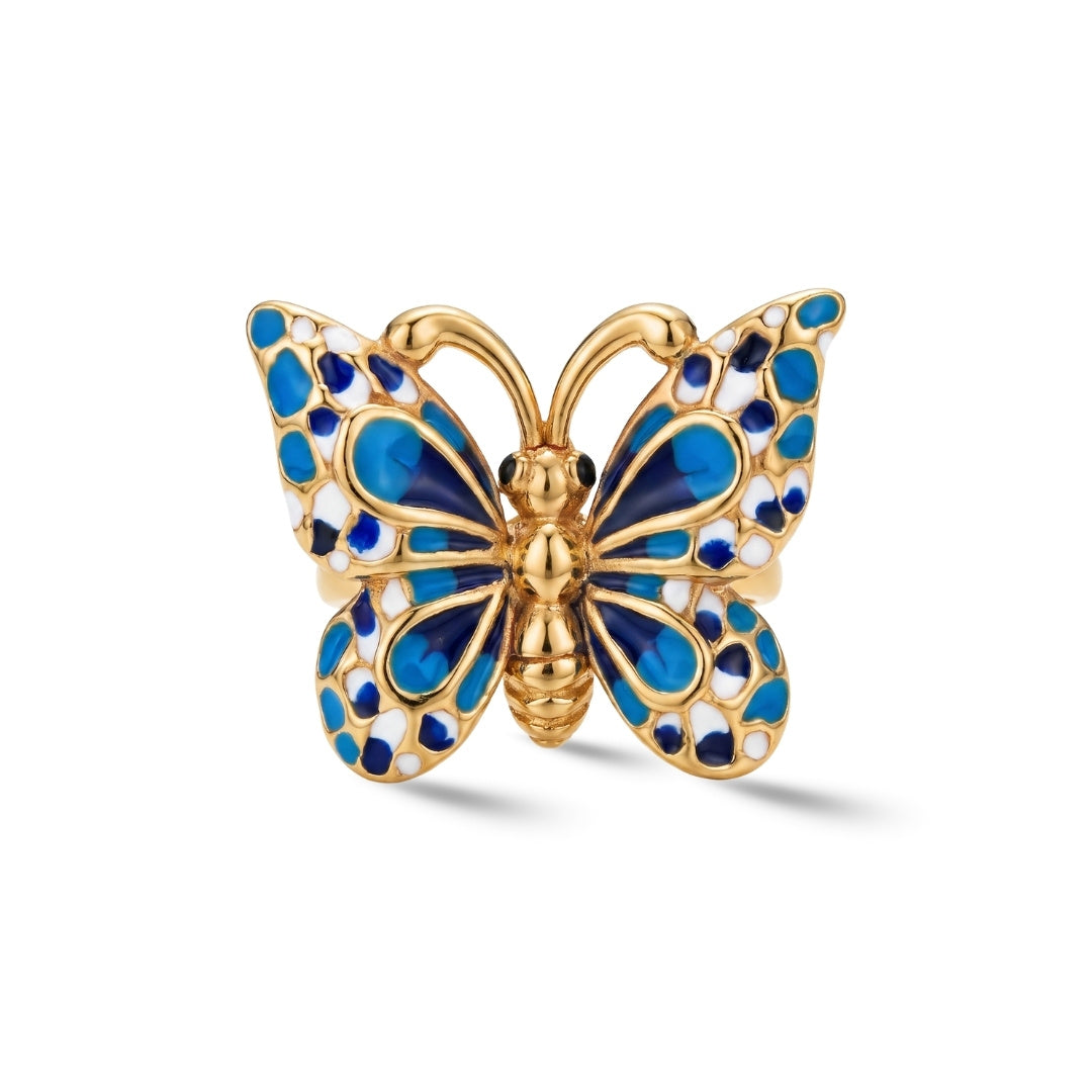 Royal Blue Butterfly Ring