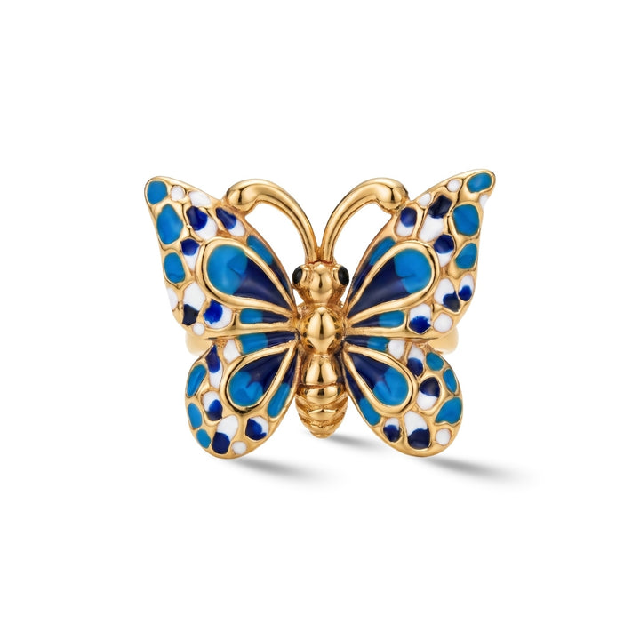 Royal Blue Butterfly Ring