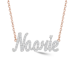 Load image into Gallery viewer, Zeeana Diamond Name Necklace
