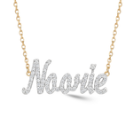 Load image into Gallery viewer, Zeeana Diamond Name Necklace