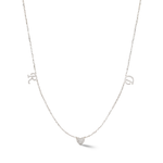 Load image into Gallery viewer, Zeeana Diamond Alphabets Necklace
