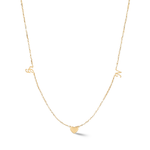 Load image into Gallery viewer, Zeeana Diamond Alphabets Necklace