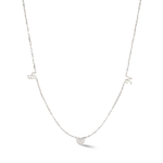 Load image into Gallery viewer, Zeeana Diamond Alphabets Necklace