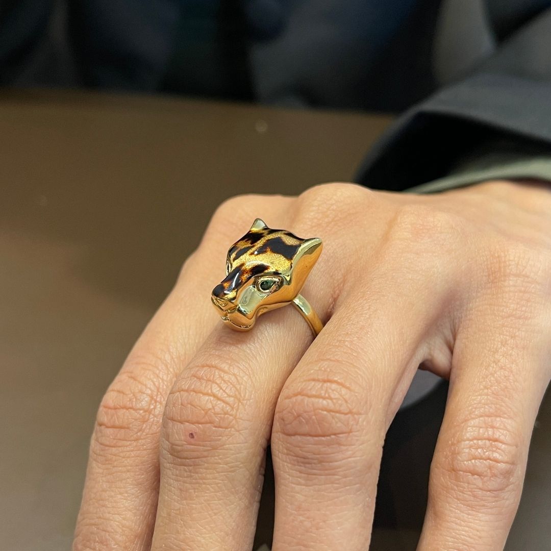 Leopard Gold Rings