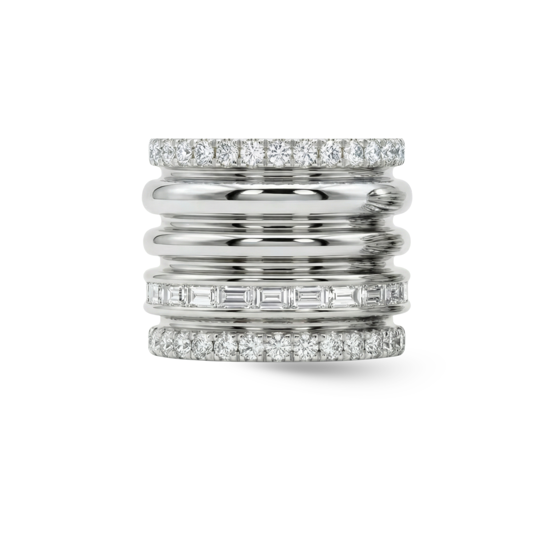 The Tiered Diamond Earcuff