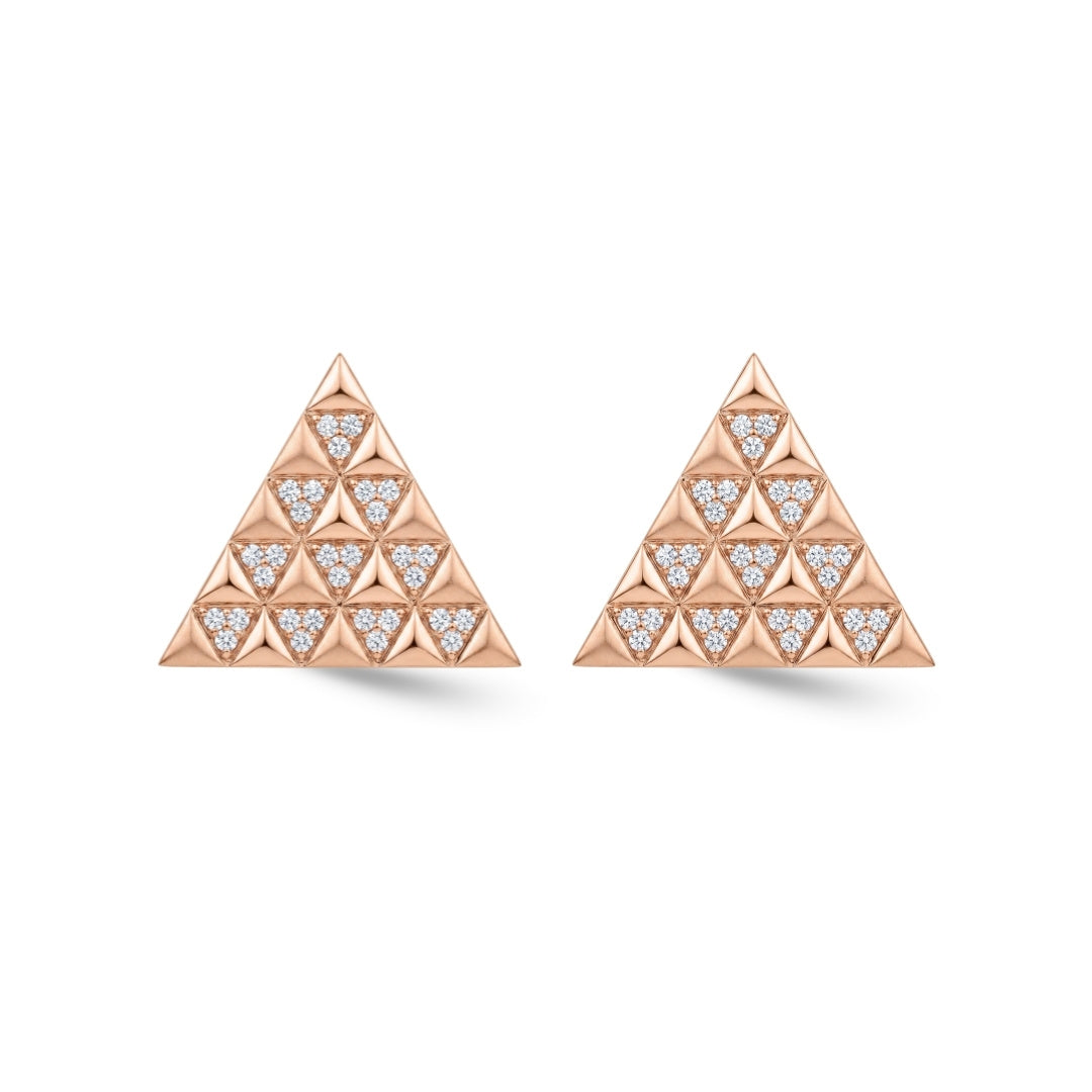 Pyramid Diamond Earrings