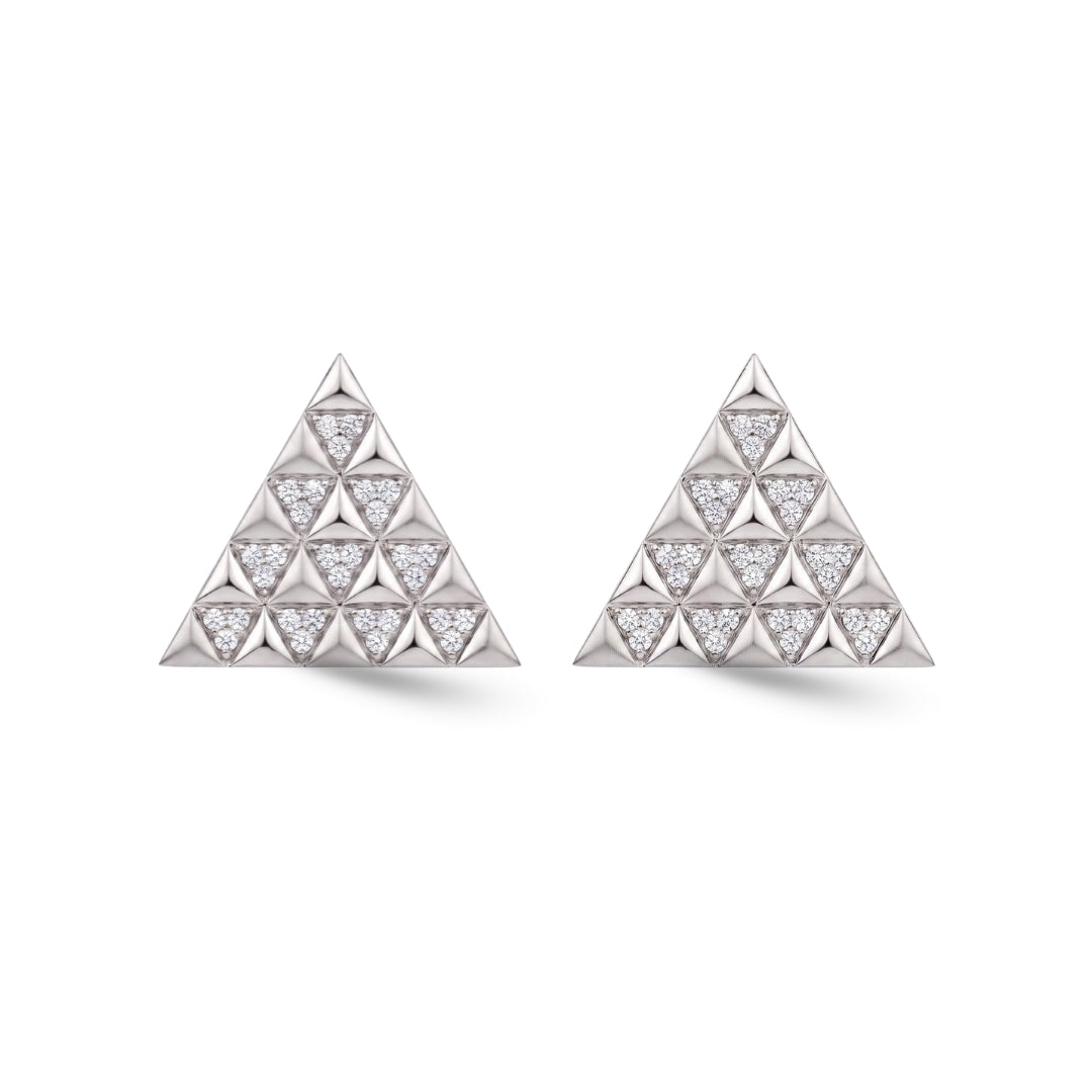 Pyramid Diamond Earrings